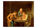 The Checker Players  1850 (Oil on Canvas)