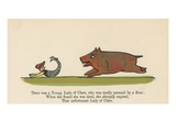 There Was a Young Lady of Clare  Who Was Madly Pursued by a Bear from 'A Book of Nonsense'