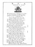 Tea Destroyed by Indians'  American Broadside Praising 'Ye Glorious Sons of Freedom'