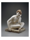 Seated Woman  C1890/95 (Marble with Original Wax and Polychromy)