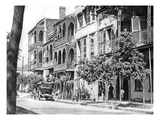 Street of Balconies in the Vieux Carre  New Orleans  1925 (B/W Photo)