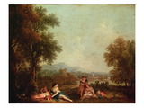 Classical Figures in an Italian Landscape