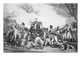 Battle of Princeton  3 January 1777 (Litho)