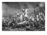 George Washington Directing the Retreat from Brooklyn Heights  29 August 1776 (Litho)