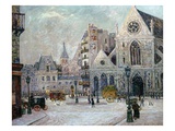 The Church of St Nicolas-Des-Champs  Rue St Martin  Paris  1908 (Oil on Canvas)
