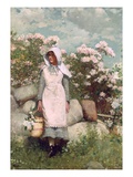 Girl and Laurel  1879 (Oil on Canvas)