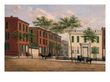 Street in Brooklyn  1880-90 (Oil on Canvas)