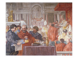 Pope Eugenius Iv (1383-1447) Consecrating the Church of Santa Maria Del Fiore (Fresco)