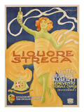 Poster Advertising 'strega' Liquer  1906 (Colour Litho)