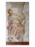 Temperance  from the Wall of the Sacristy (Fresco)