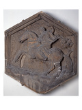 The Art of Hunting  Hexagonal Decorative Relief Tile