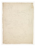 From the Top of Kaaterskill Falls  1826 (Graphite Pencil on Off-White Wove Paper)