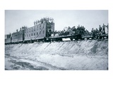 Railroad Construction Crews  1887 (B/W Photo)