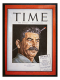 Portrait of Stalin on the Cover of 'Time' Magazine  1945 (Colour Litho)