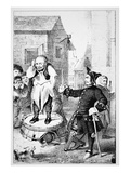 Peter Stuyvesant Chastises Willem Wickendam for Preaching a Baptist Sermon (Litho)