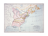Map of the Colonies of North America at the Time of the Declaration of Independence