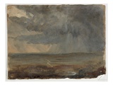 Stormy Landscape  C1832 (Oil on Paper)