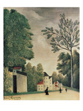 Village Street Scene  1909 (Oil on Canvas)