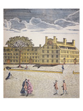 Harvard College  Cambridge  Massachusetts C1740 (Colour Litho)