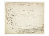 Horseshoe Falls  Niagara  Morning  C1829 (Pen and Brown Ink over Graphite on Off-White Wove Paper)