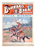 Little Buckskin  Cover Illustration from 'Buffalo Bill Library'  C1920 (Colour Litho)