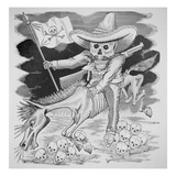 Calavera Zapatista  C1910 (Engraving)