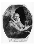 T29953 Portrait of Jan Uytenbogaert  Preacher of the Remonstrants  1635 (Etching) (B/W)