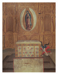 Ex-Voto Dedicated to the Virgin of Guadelupe (Oil on Wood)