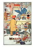 The Toy Shop  C1910 (Colour Litho)