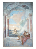 Achilles Consoled by His Mother  Thetis  from 'The Iliad' by Homer  1757 (Fresco)