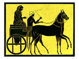 A Greek Chariot  Illustration from 'History of Greece' by Victor Duruy  Published 1890