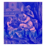 Roman Lady at Her Toilet  Illustration from 'The Illustrated History of the World' Published C1880