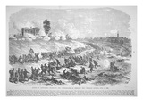 Battle of Gettysburg - Charge of the Confederates on Cemetery Hill Thursday Evening  July 2nd  1863