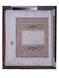 Manuscript of a Koran  C1425-50 (W/C  Gold and Ink on Paper)
