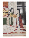 Detail of Spring in the Palace  Six-Fold Screen from 'The Tale of Genji'  C1650