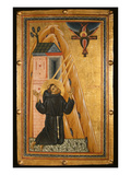 St Francis Receives the Stigmata  Mid-13th Century (Tempera on Wood)