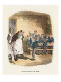 Oliver Asking for More  Illustration for 'Oliver Twist' by Charles Dickens (Colour Litho)