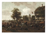 The Fair at Oegstgeest  C1655/60 (Oil on Canvas)