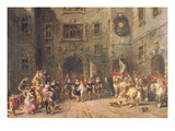 Louis Xiii at the Chateau of Blois  1874 (Oil on Canvas)
