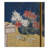 Detail of Spring in the Palace  Six-Fold Screen from 'The Tale of Genji'  C1650
