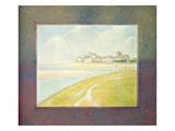 View of Le Crotoy  from Upstream  1889 (Oil on Canvas)