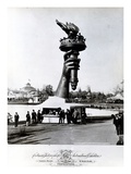 The Hand and Torch of the Statue of Liberty  1876 (B/W Photo)