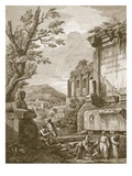 Plate I  from 'Ruins of the Palace of Emperor Diocletian at Spalatro in Dalmatia'  Published 1764