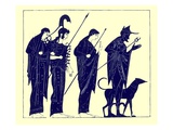 The Judgement of Paris  Illustration from 'Greek Vase Paintings'