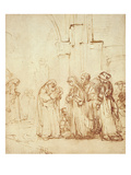 Simeon and Jesus in the Temple (Drawing)
