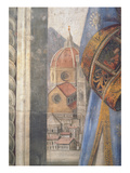 The Duomo  Detail from the Fresco in the Sala Dei Gigli  C1470 (Fresco)