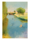 Canal  1897 (Pastel on Canvas)