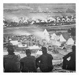 Union Army Supply Base at Cumberland Landing on the Pamunkey River  in Virginia  1862 (B/W Photo)
