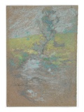 The Stream (Pastel and Graphite Pencil on Paper)
