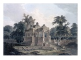 Hindu Temple in the Fort of the Rohtas  Bihar  India (W/C on Paper)